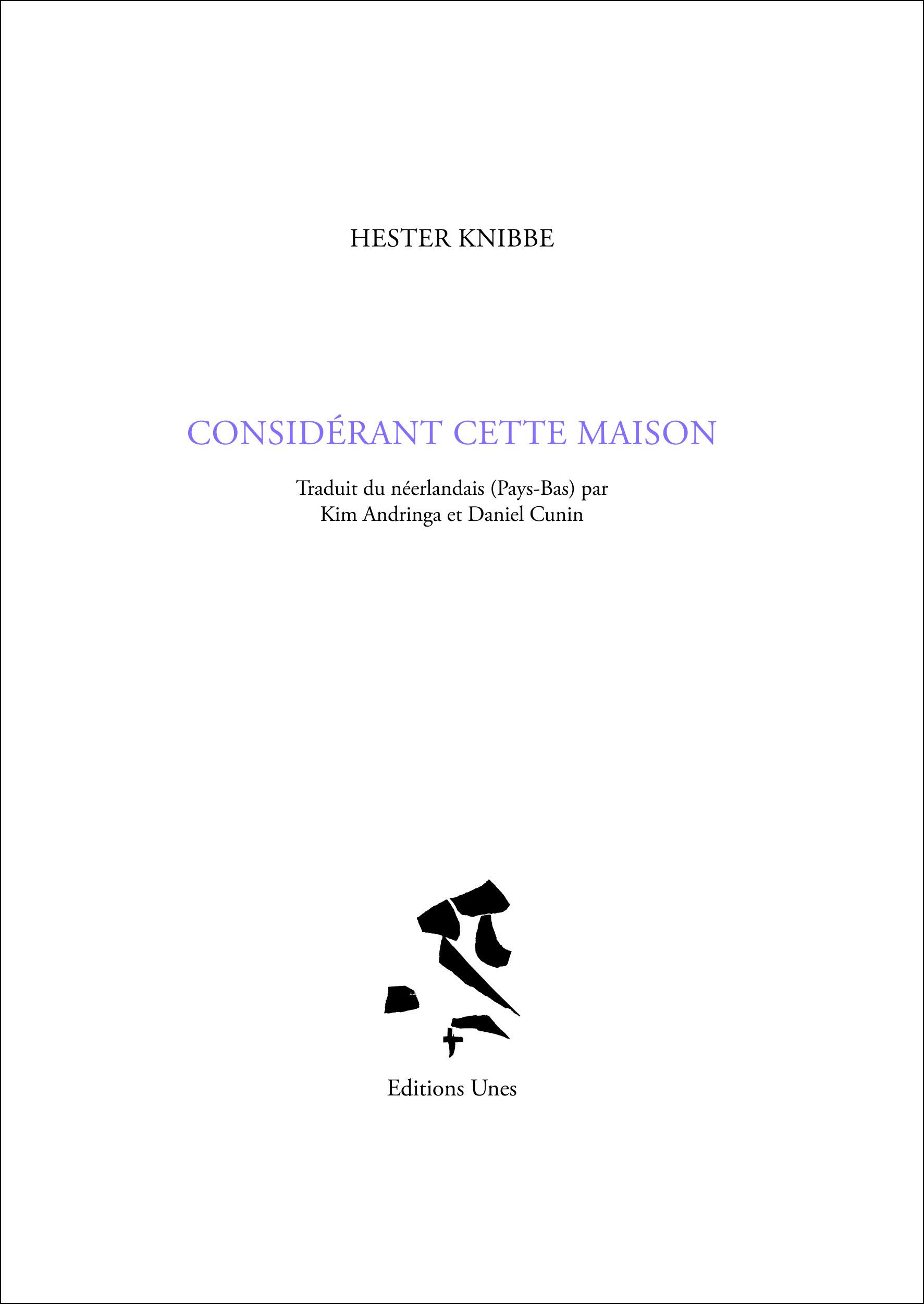 Considérant cette maison